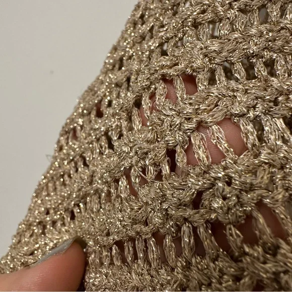 Meshki Waverly Metallic Knit Mini Skirt Large - Picture 8 of 10